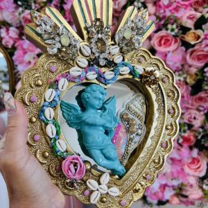 Image Ex-Voto Sacré L'Ange Céleste – Pièce Unique