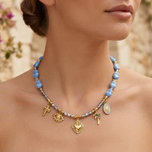 Image Collier Méditerranéen « Madone » – Pièce Unique