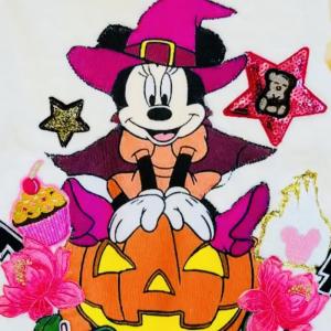 Image Décor mini Halloween sur veste en jean