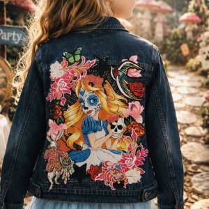 Image Décor Alice wonderland sur base en jeans classic