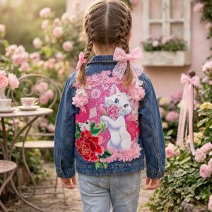 Image Décor Marie, fantaisie  “Vestes en Jean Personnalisées & Féeriques pour Enfants – Cadeaux Uniques pour Noël et Anniversaires