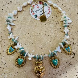 Image Collier Bohème Aventurine – Cadeau symbolique d’amour et d’harmonie 