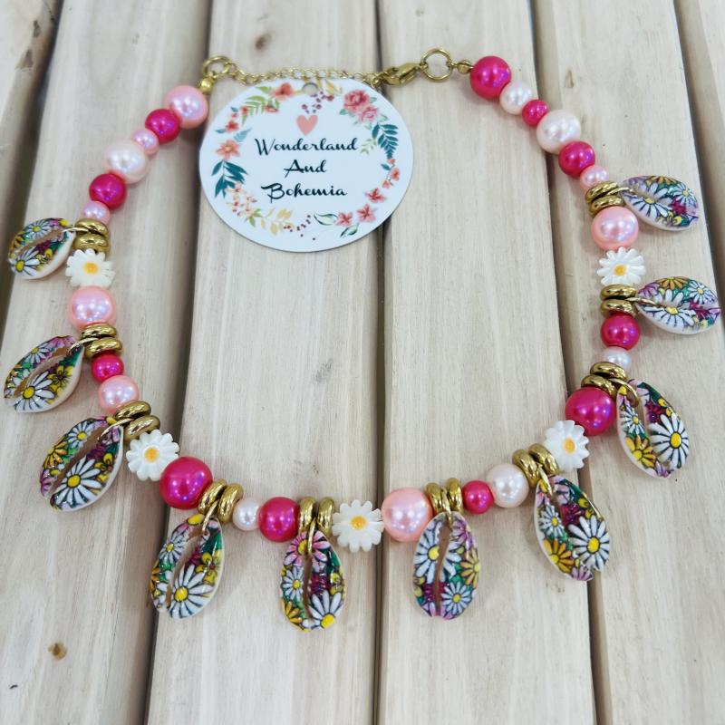 Collier enfants 4/12 ans ibiza shellCollier Enfant Fait Main – Cadeau Magique pour Noël ou Anniversaire